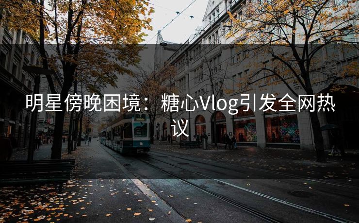 明星傍晚困境：糖心Vlog引发全网热议